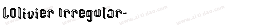 LOlivier Irregular字体转换